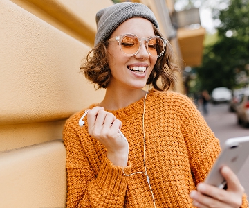 Woman with phone